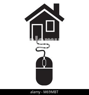 smart house or working from home concept Stock Vector