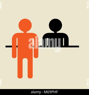 customer  service desk Stock Vector
