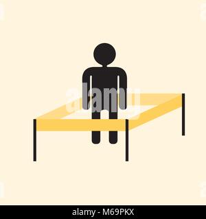 isolated - imaginary self restrictions Stock Vector
