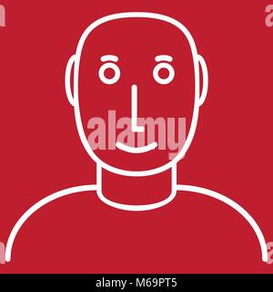 generic social media user avatar Stock Vector