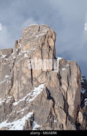 Fantastic winter landscape near Passo Giau - Dolomites - Italy Stock Photo