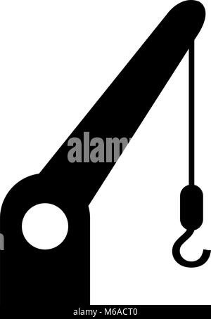 cargo crane icon Stock Vector