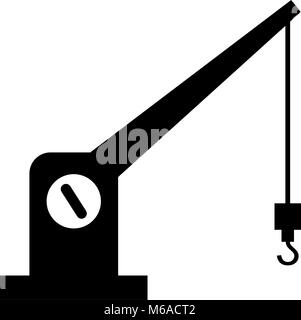 cargo crane icon Stock Vector
