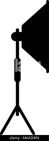 icon studio lighting equipment Stock Vector