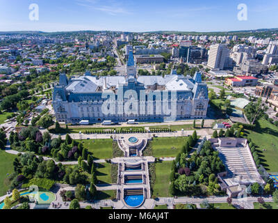 Iasi Culture Palace in Moldova, Romania Stock Photo