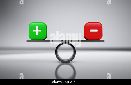Balance Plus Minus Stock Photo - Alamy