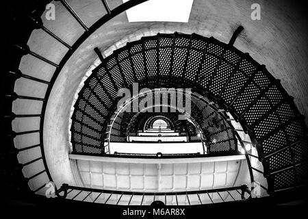 Lighthouse staircase in Florida, USA Stock Photo