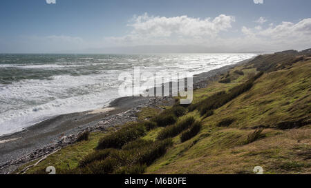 Coastal Scene near Slope Point, Southland, South Island, New Zealand ...