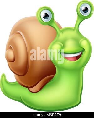 Snail Cartoon Character Stock Vector