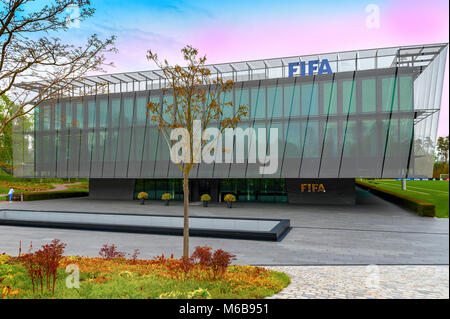 Visiting official FIFA headquarters in Zurich Stock Photo