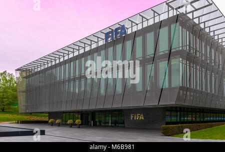 Visiting official FIFA headquarters in Zurich Stock Photo