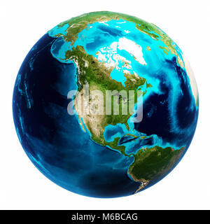 World map white isolated 3d rendering Stock Photo - Alamy