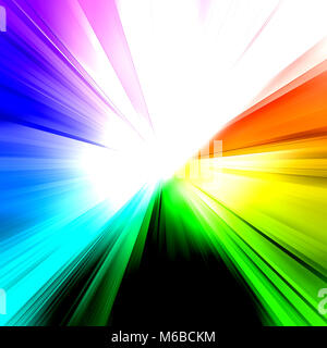Abstract rainbow ray 3d rendering Stock Photo - Alamy