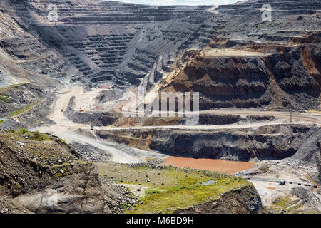 ArcelorMittal Mine, Mount Wright (Mount Wright), Fermont, Quebec, Canada Stock Photo