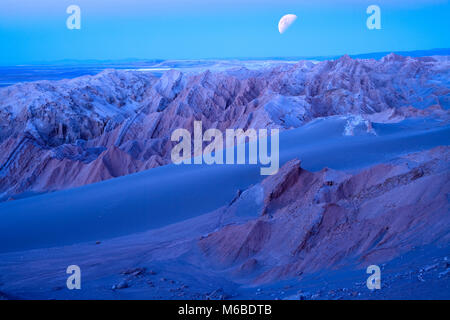 Salt formations at Valle de la Luna (spanish for Moon Valley), also know as Cordillera de la Sal (spanish for Salt Mountain Range), Los Flamencos Nati Stock Photo