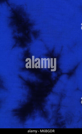 Background batik - abstract pattern in blue shades Stock Photo