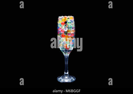 colorful balls in a glass Stock Photo