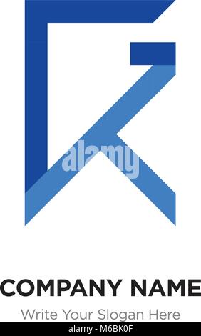 Abstract letter GX,XG logo design template, blUE Alphabet initial letters company name concept. Flat thin line segments connected to each other Stock Vector