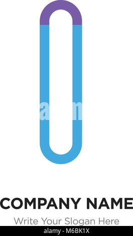AT or TA Letter Logo with blue and purple line elements. Abstract geometric design, Elegant Alphabet logotype. Stock Vector