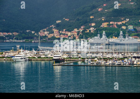 military, Italy, navy, Italian warships at the harbour of Naples Stock Photo: 58518786 - Alamy