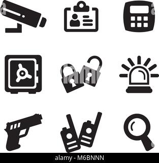 Security Icons Stock Vector