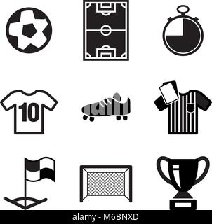 Soccer Icons Stock Vector