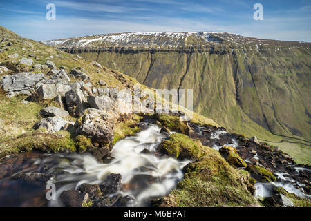 Stream running down High Cup Nick into Highcup Gill Beck, Eden Valley, Cumbria, England Stock Photo