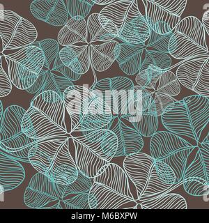 Vector seamless pattern of abstract clover Stock Vector