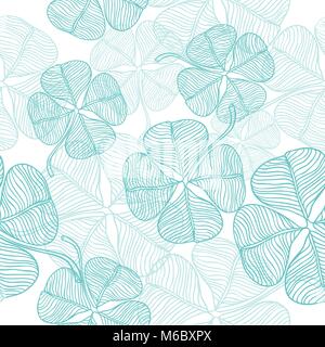 Vector seamless pattern of abstract clover Stock Vector
