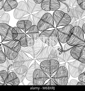 Vector seamless pattern of abstract clover Stock Vector