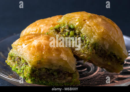 Traditional Baklava from Gaziantep, Turkish delight Stock Photo