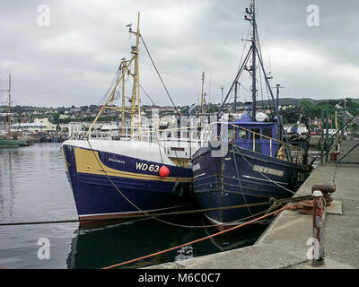 IRELAND-JUNE 22:fishing boats in the harbour of Howth,Ireland,on June 22,2003. Stock Photo
