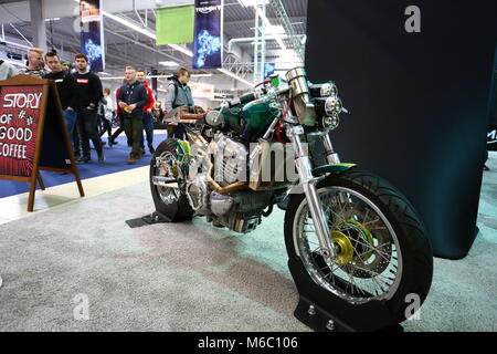 Nadarzyn, Poland. 02nd Mar, 2018. PTAK expo center opens Motorcycle Show. Credit: Madeleine Lenz/Pacific Press/Alamy Live News Stock Photo