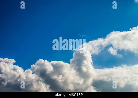sky and clouds in different interesting shapes, clouds in the sky, Stock Photo