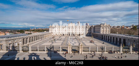 The Royal Palace in Madrid called Palacio Real Stock Photo