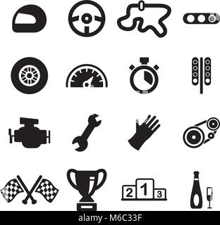 Racing Icons Stock Vector