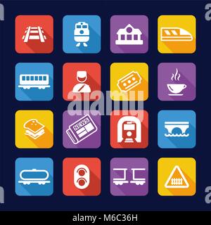 Cargo Wagon, Rail Car flat vector icon. Simple solid symbol isolated on ...