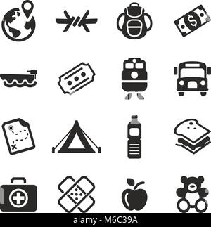 Refugees Icons Stock Vector