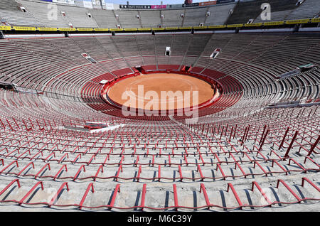 The Plaza de Toros México, situated in Mexico City, is the world's largest bullring. This 41,262 seat facility is usually dedicated to bullfighting and boxing fights Stock Photo