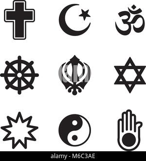 Religion Icons Stock Vector