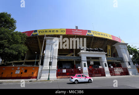 The Plaza de Toros México, situated in Mexico City, is the world's largest bullring. This 41,262 seat facility is usually dedicated to bullfighting and boxing fights Stock Photo