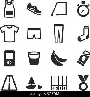 Running Icons Stock Vector