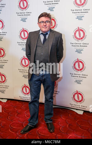 The 29th annual Critics’ Circle Theatre Awards.  The Critics’ Circle Theatre Awards is an informal gathering of award recipients, drama critics, theatre practitioners and the media, convivially coming together to celebrate the critics’ selection of the best theatre, from throughout the UK, during the last calendar year.  Featuring: Paul Miller Where: London, United Kingdom When: 30 Jan 2018 Credit: WENN.com Stock Photo