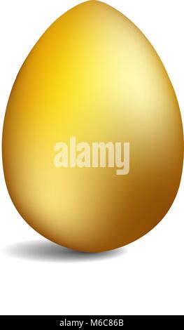 Set of realistic eggs on white background. Easter collection. Vector illustration. Stock Vector