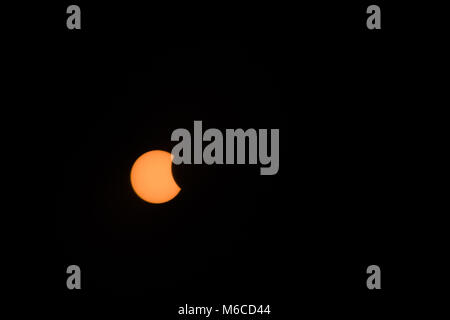 2017 Solar Eclipse as seen from South Carolina Stock Photo