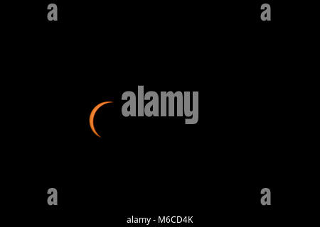 2017 Solar Eclipse as seen from South Carolina Stock Photo
