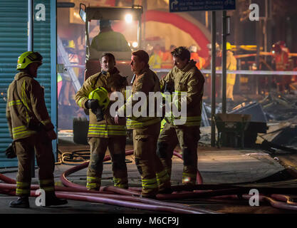 Scenes of an explosion at a polish shop on Hinckley Road in Leicester where five people have died on February 25th, 2018 Credit: Andy Morton/Alamy Live News Stock Photo