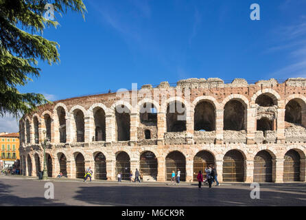 Roman Arena, Arena di Verona, Verona, Italy Stock Photo