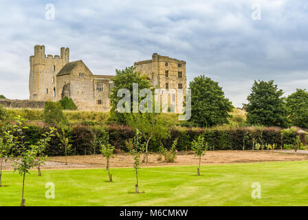 Helmsley Castle, Helmsley, North Yorkshire, UK Stock Photo