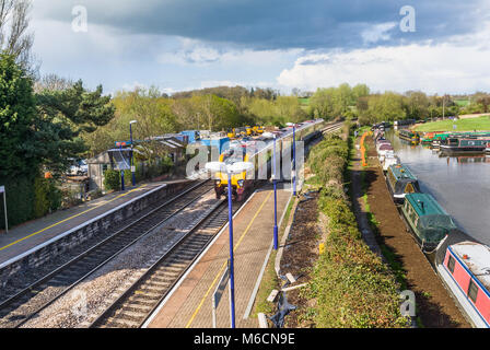 Heyford train station, Lower Heyford, Oxfordshire. Stock Photo